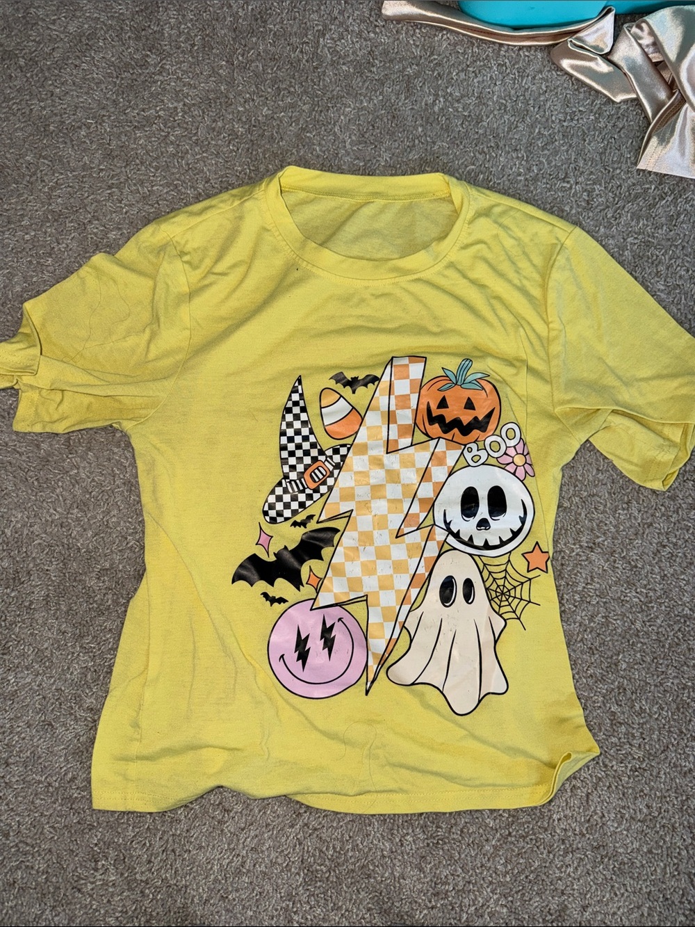 Yellow Halloween Graphic Costume Tee